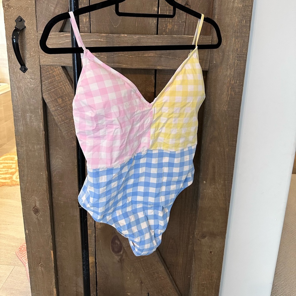Colorful Gingham Women's Swimsuit